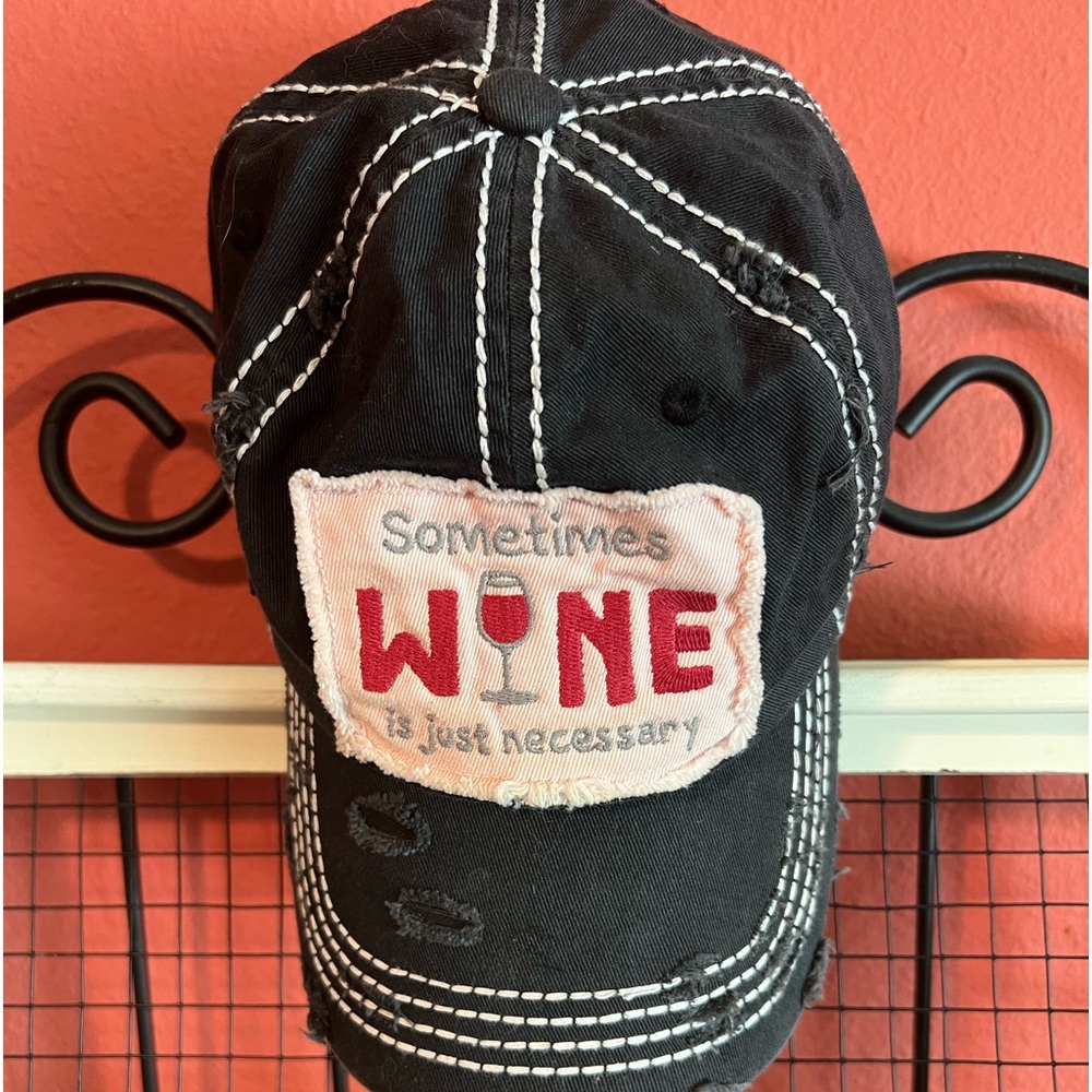 🖤 Vintage blue Wine🍷 Baseball Cap